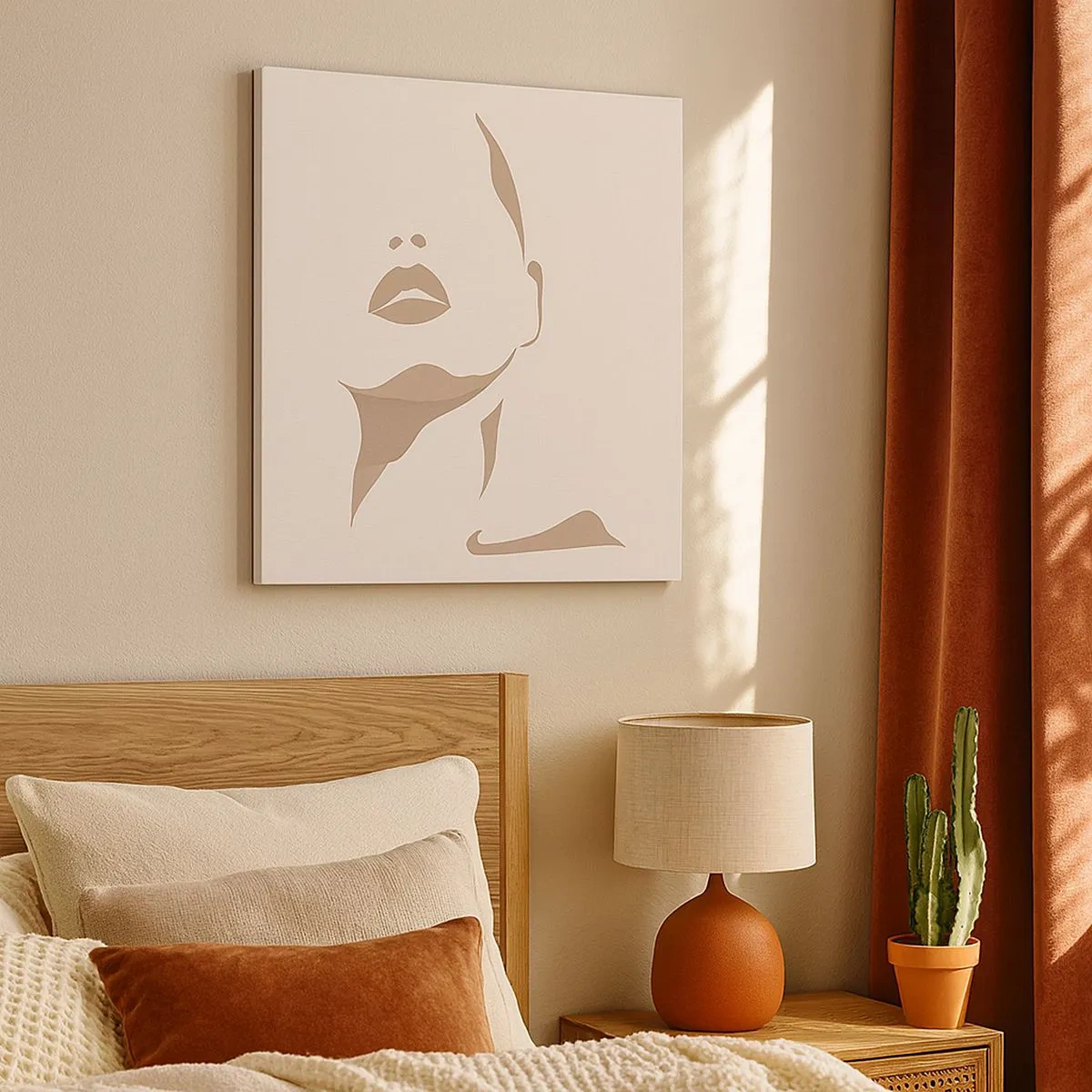 Tablou pe pânză - Creată din lumină și umbră - 30x30 cm