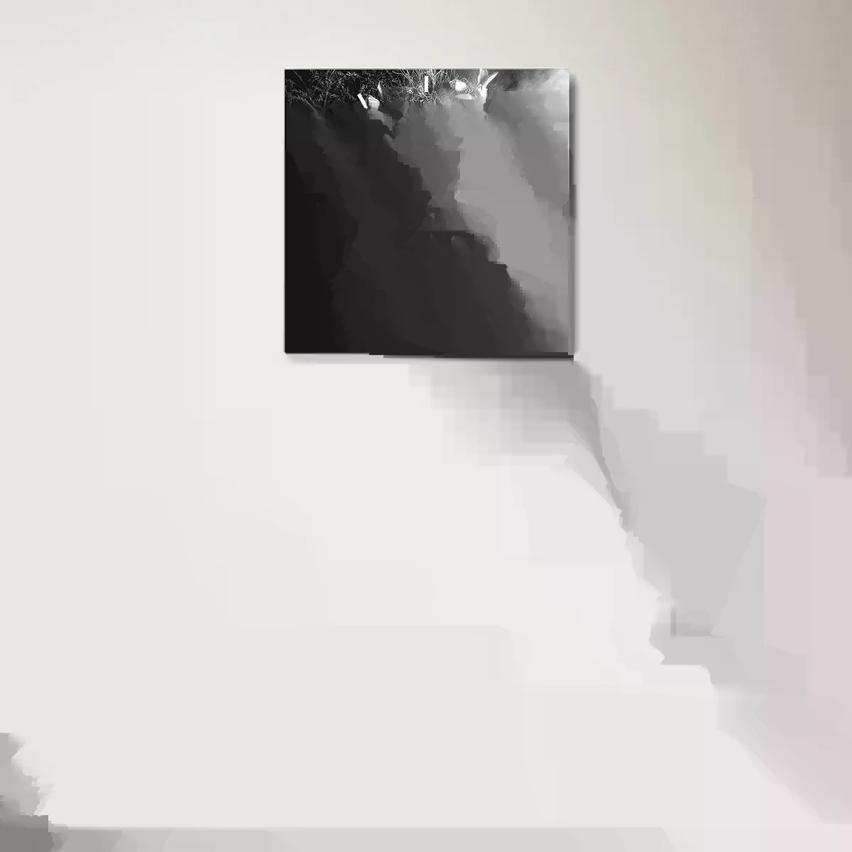 Ceas de perete - Ceas pe sticlă - Mama însăși - Natura - 30x30 cm