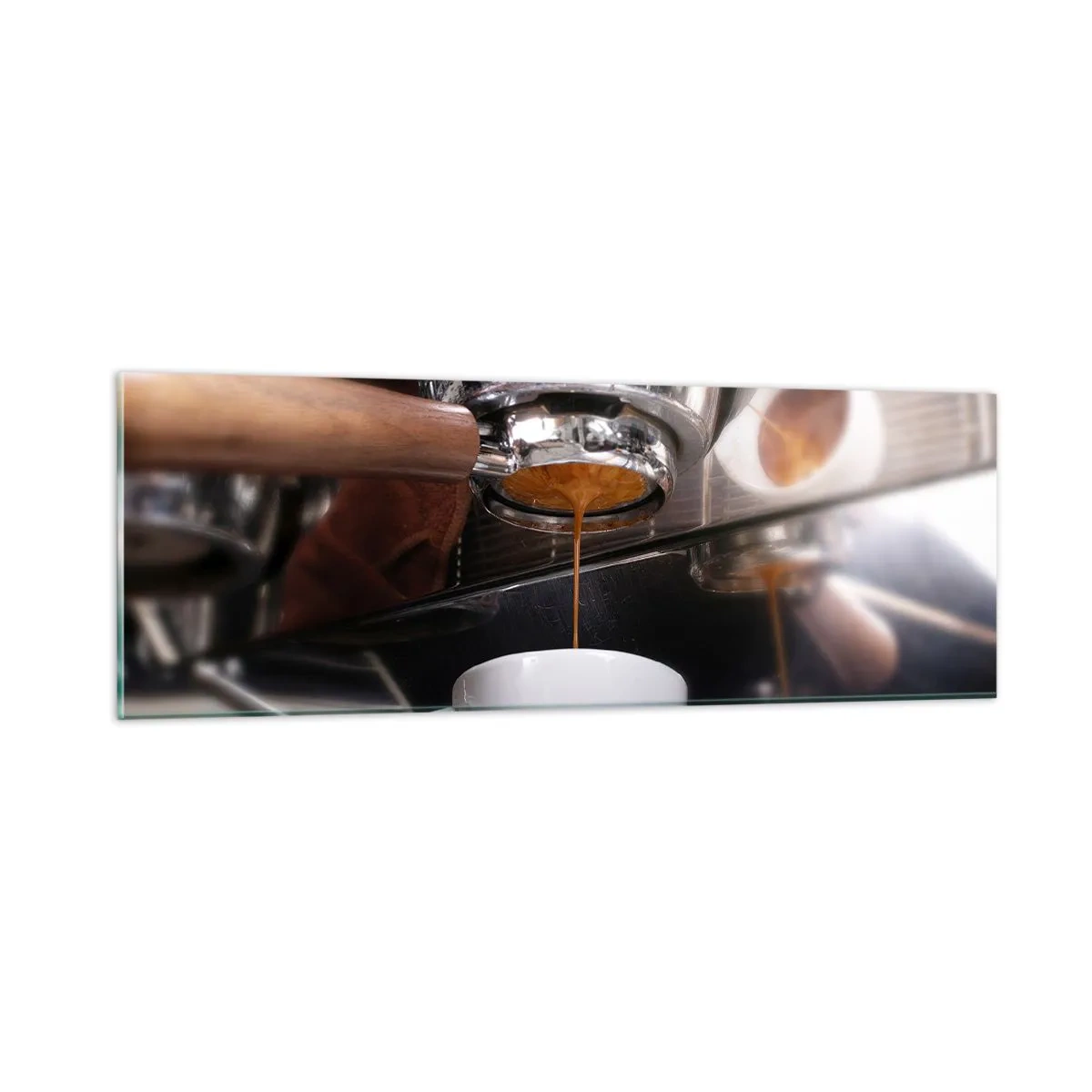 Tablou pe sticlă - Cel mai bun moment al zilei - 90x30 cm