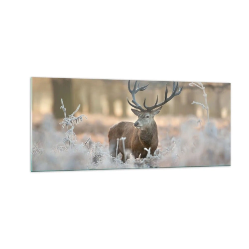 Tablou pe sticlă - O dimineață răcoroasă - 100x40 cm