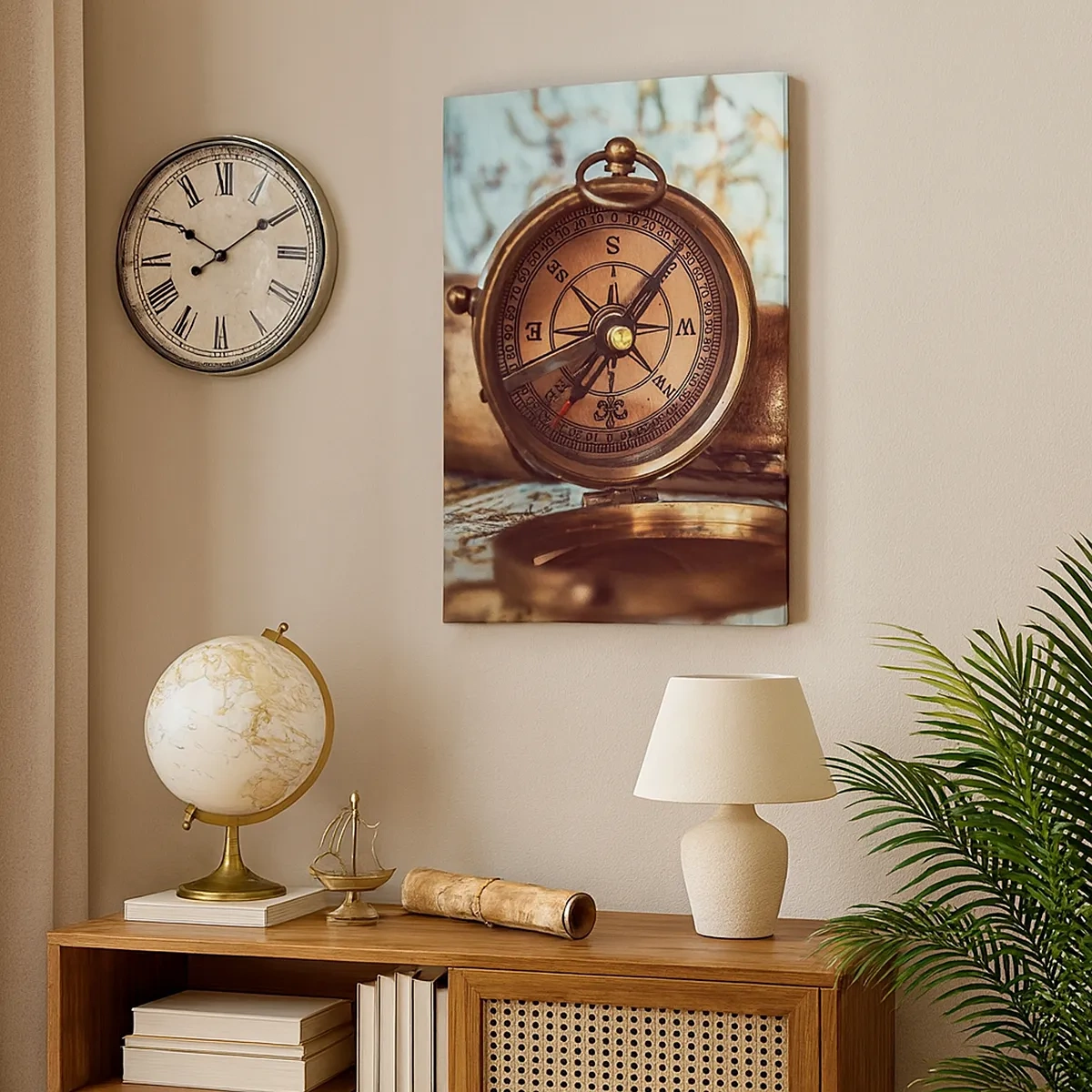 Tablou pe pânză - Te așteaptă o aventură cu pirați în Caraibe - 50x70 cm