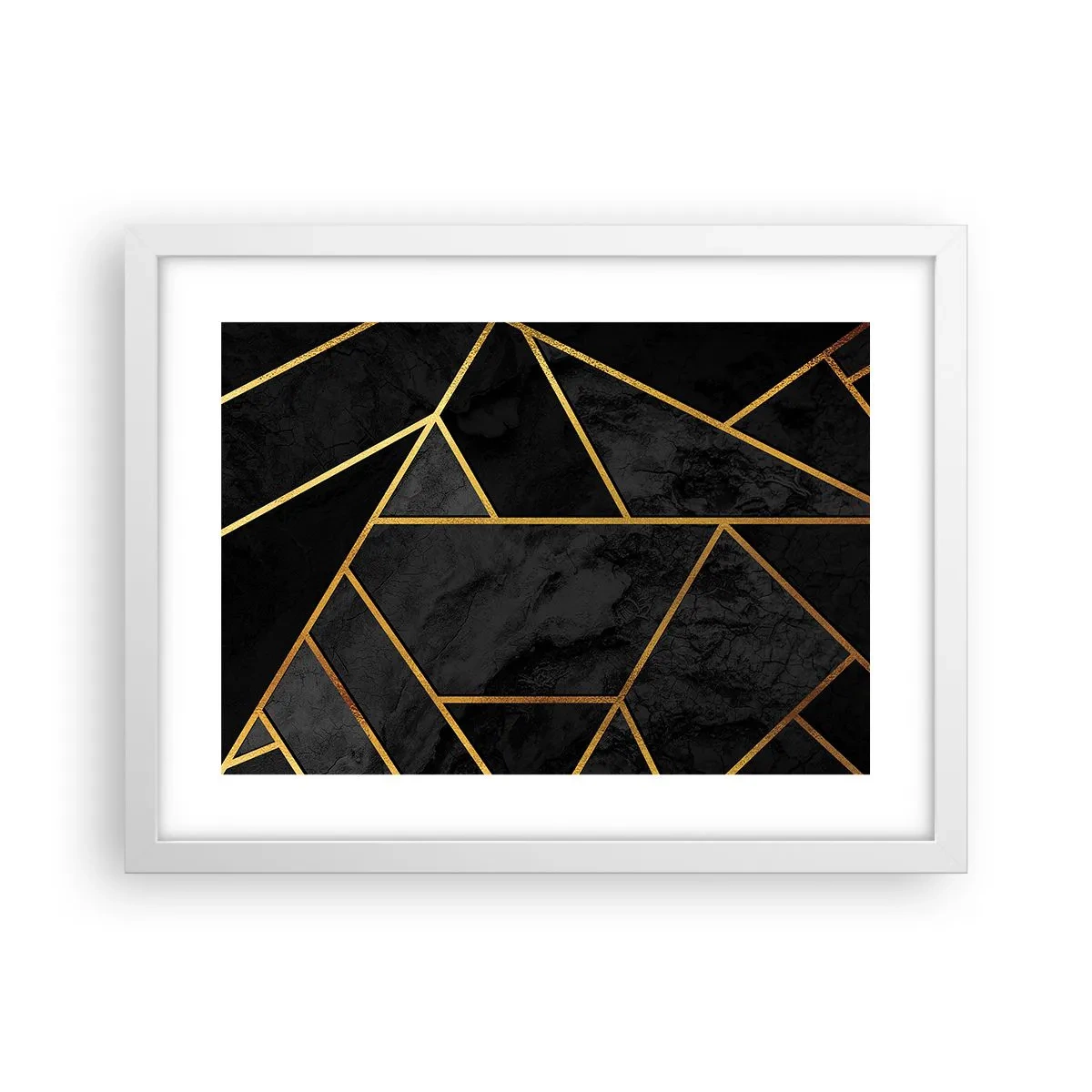 Poster în ramă albă - Întuneric și lumină - 40x30 cm