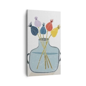 Tablou pe pânză - Paparune sau maci? - 45x80 cm