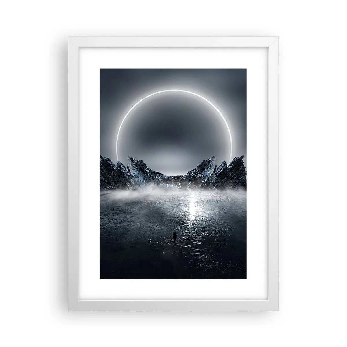 Poster în ramă albă - Final de poveste - 30x40 cm