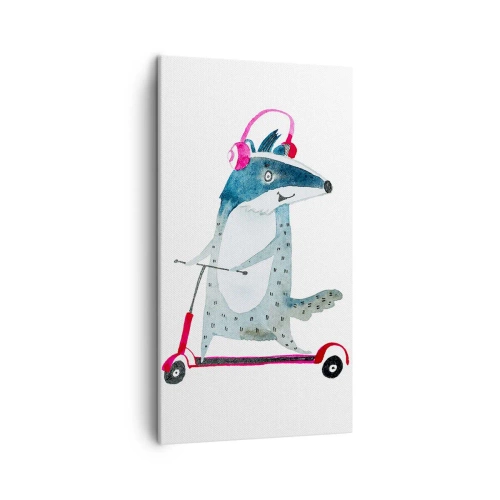 Tablou pe pânză - Bucurie de bursuc - 45x80 cm