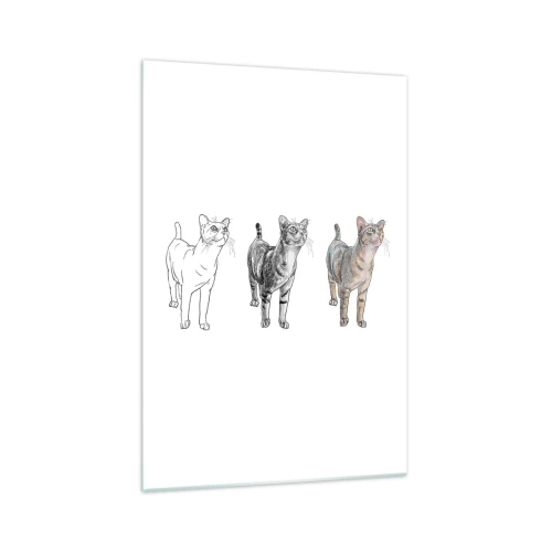 Tablou pe sticlă - Lecție de desen - 70x100 cm