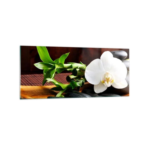 Tablou pe sticlă - Lasă natura să te atingă - 120x50 cm