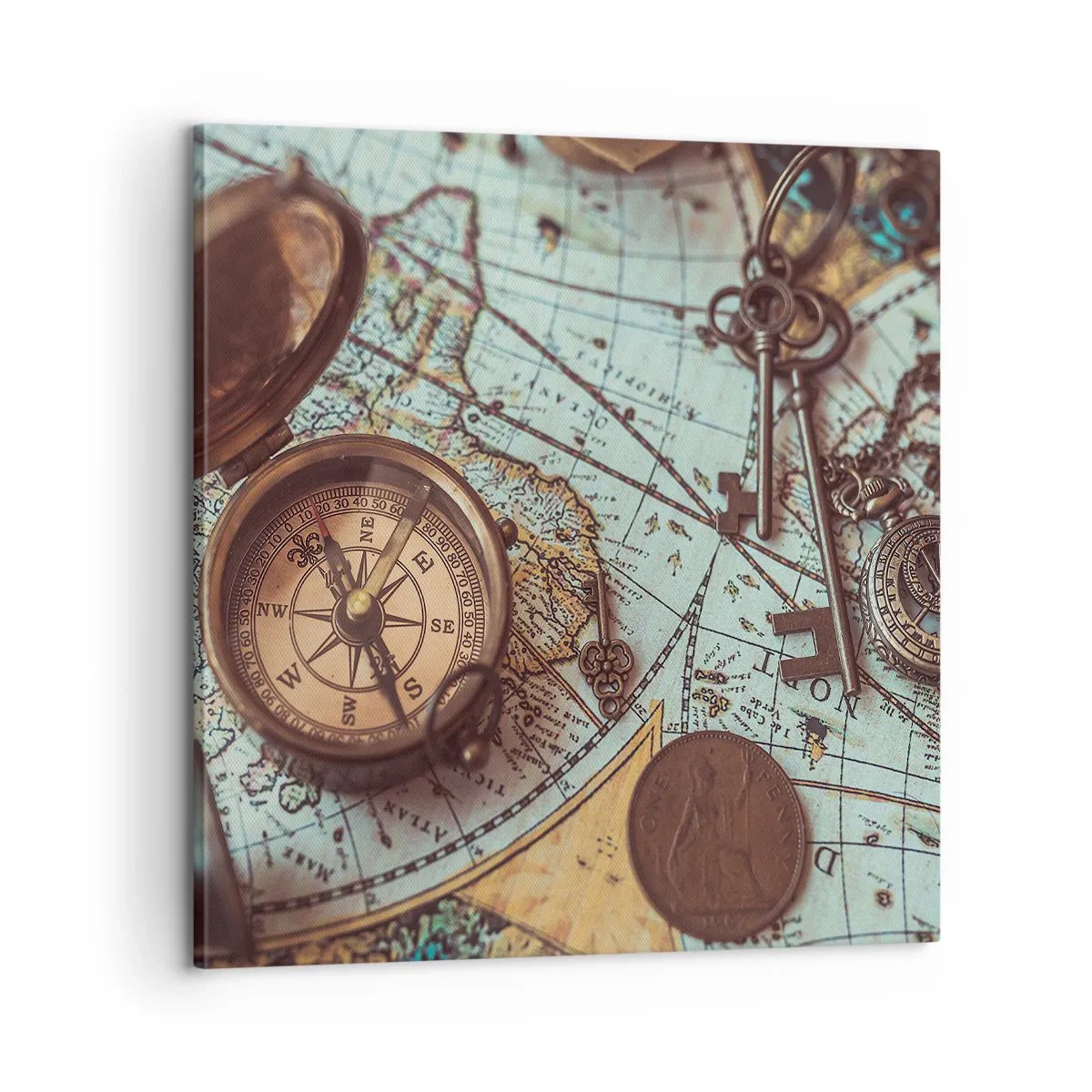 Tablou pe pânză - Pentru aventurierul din tine - 60x60 cm