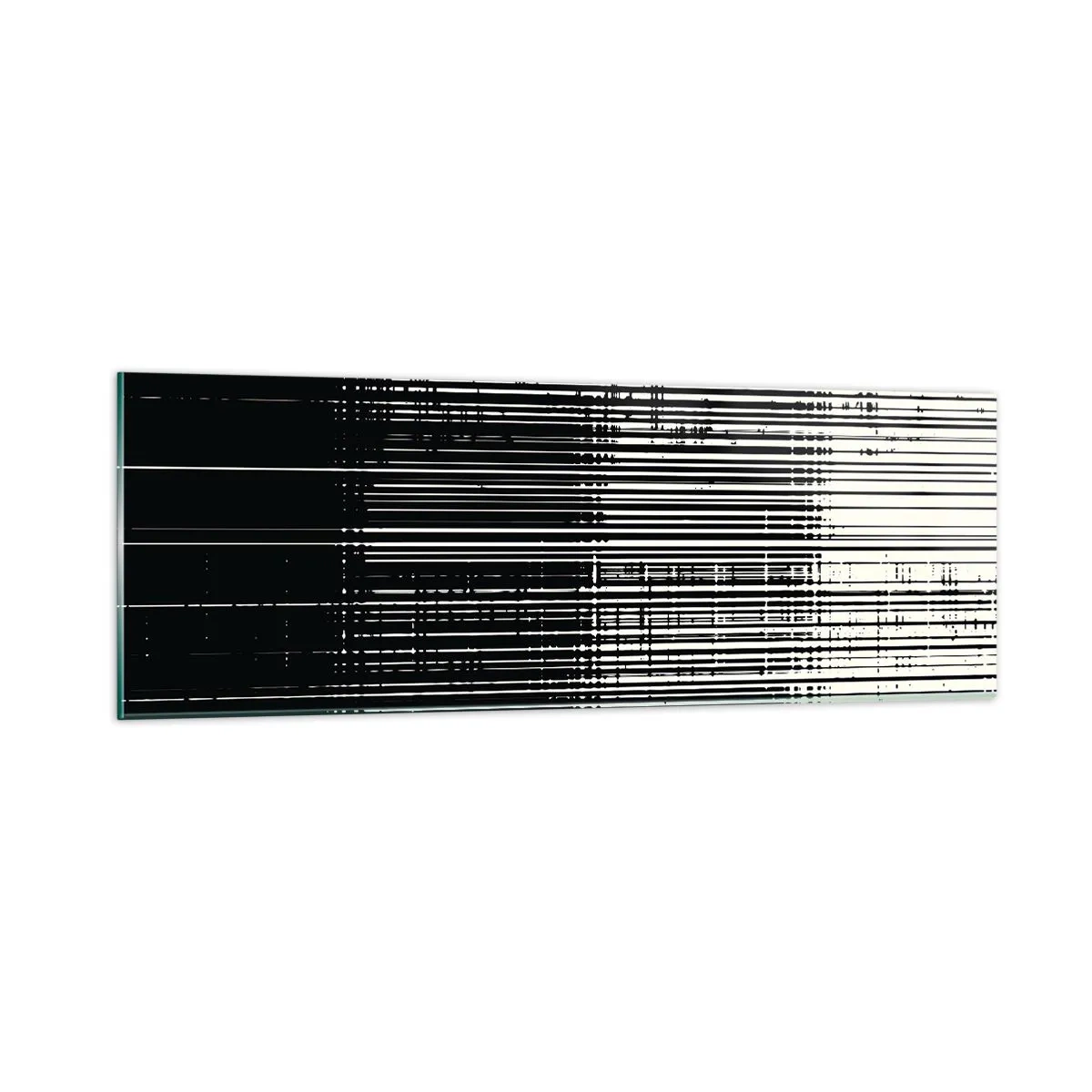 Tablou pe sticlă - Valuri și vibrații - 90x30 cm