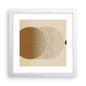 Poster în ramă albă - Despre originea figurilor geometrice - 30x30 cm