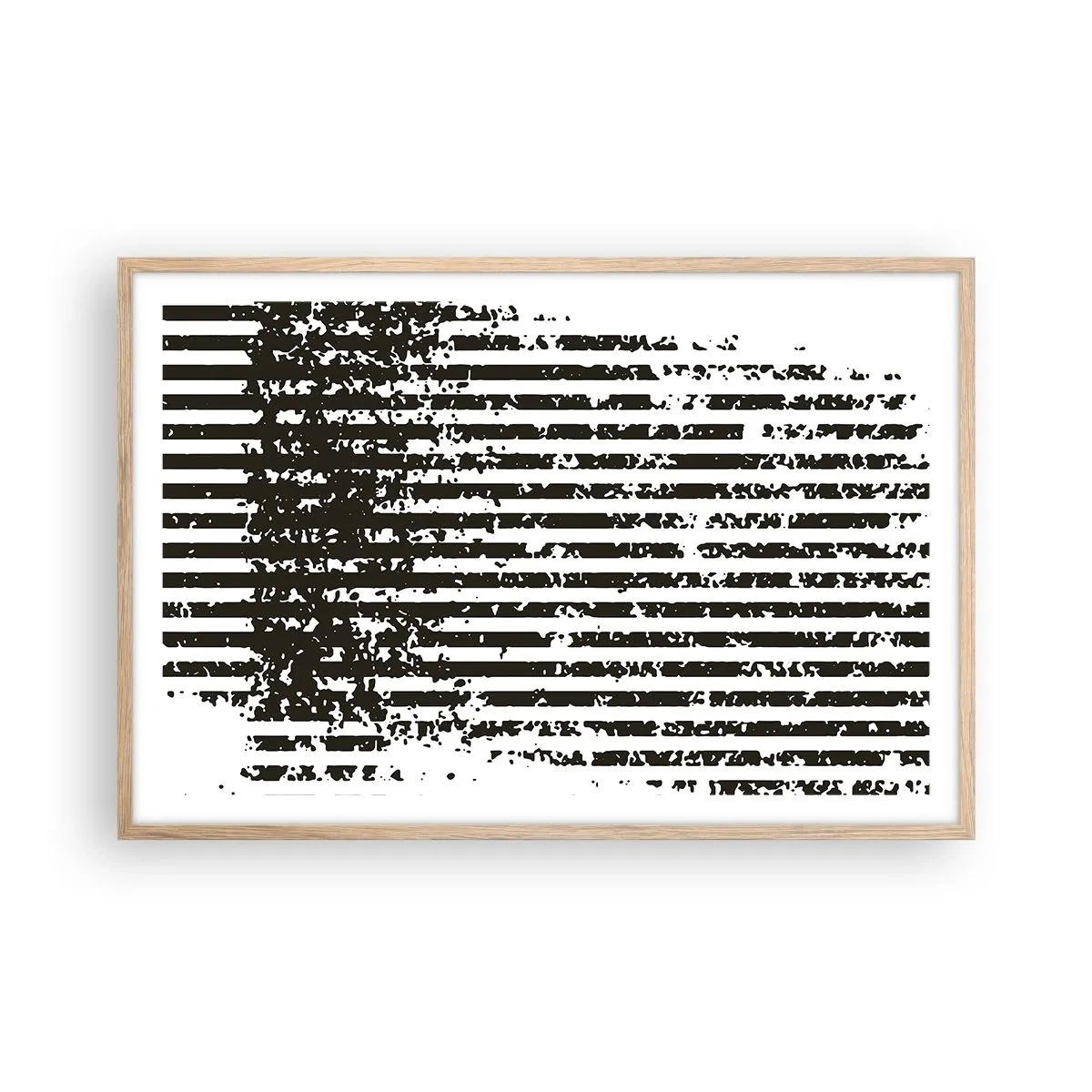 Poster în ramă de stejar deschis - Ritm și zgomot - 91x61 cm