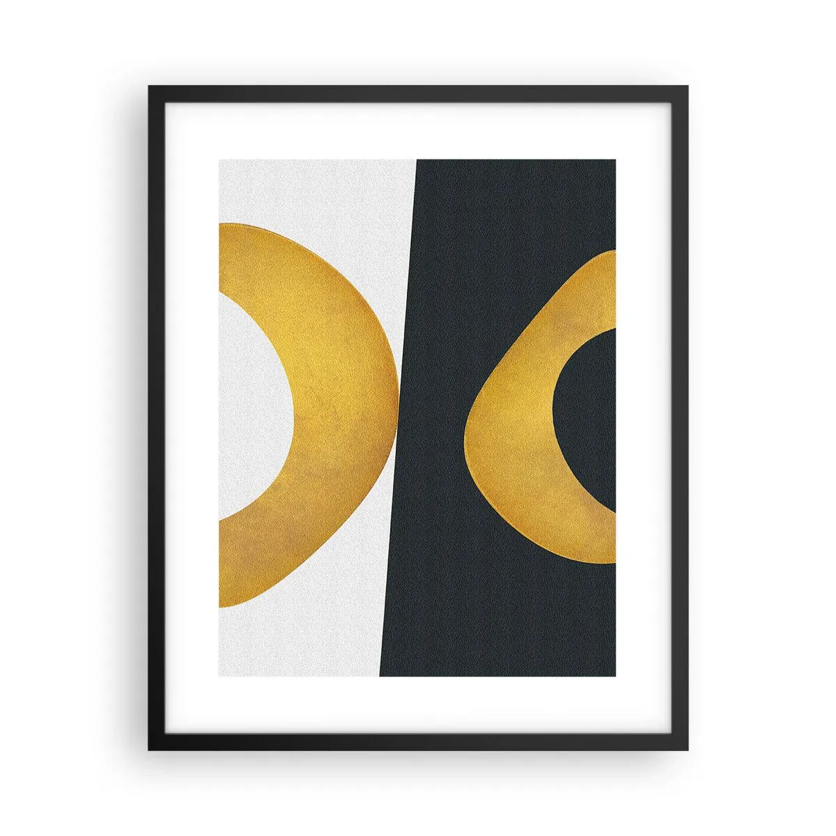 Poster în ramă neagră - În primul rând: aurul - 40x50 cm