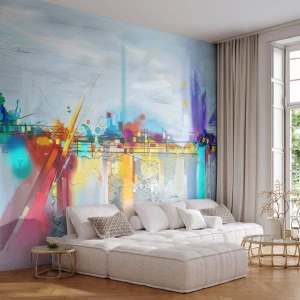 Tapet Autoadeziv Deluxe Sticker - Pod de bucurie peste râul vieții - Abstracția, Bucată, Suprarealism - 200x140 cm