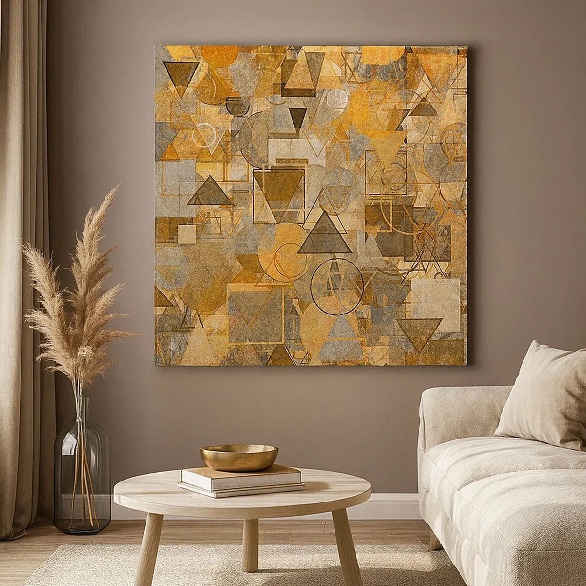 Tablou pe pânză - Lumea băgată în formă - 30x30 cm