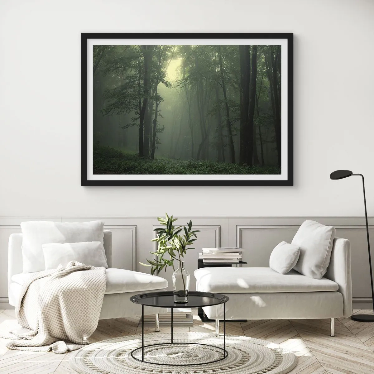 Poster în ramă neagră - Înainte să se trezească - 91x61 cm