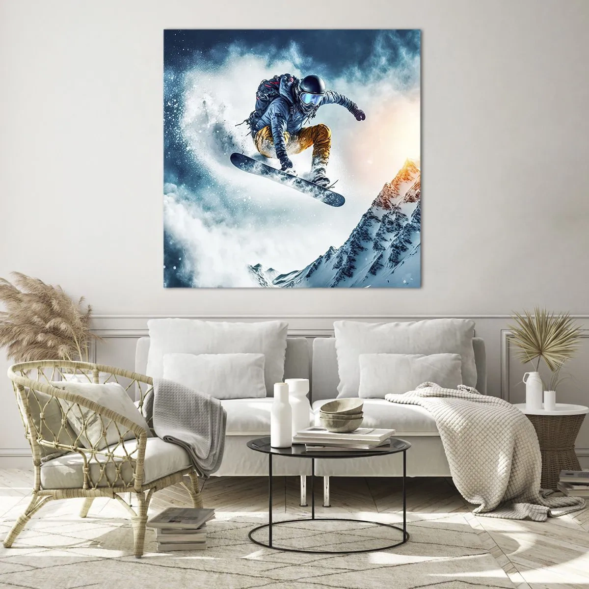 Tablou pe sticlă - Emoții extreme - 50x50 cm