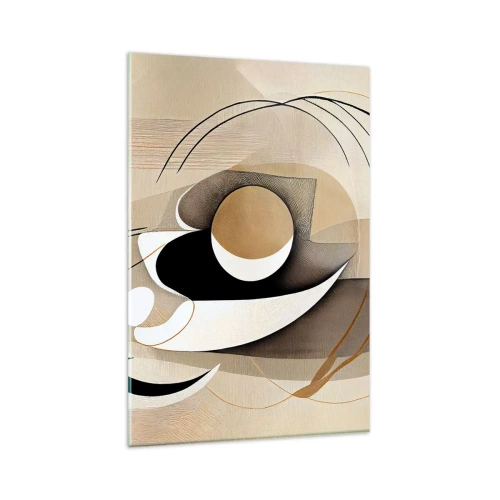 Tablou pe sticlă - Compoziție - nucleu - 80x120 cm