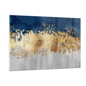 Tablou pe sticlă - Compoziție modernă cu bliț - 120x80 cm
