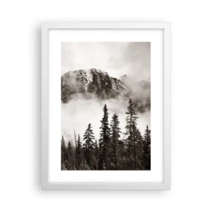 Poster în ramă albă - Stăpânul de granit - 30x40 cm