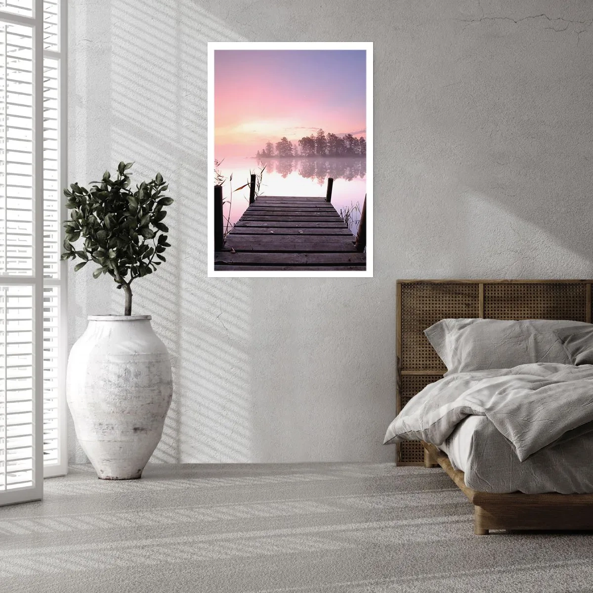 Poster - Din ceața de liliac... - 50x70 cm