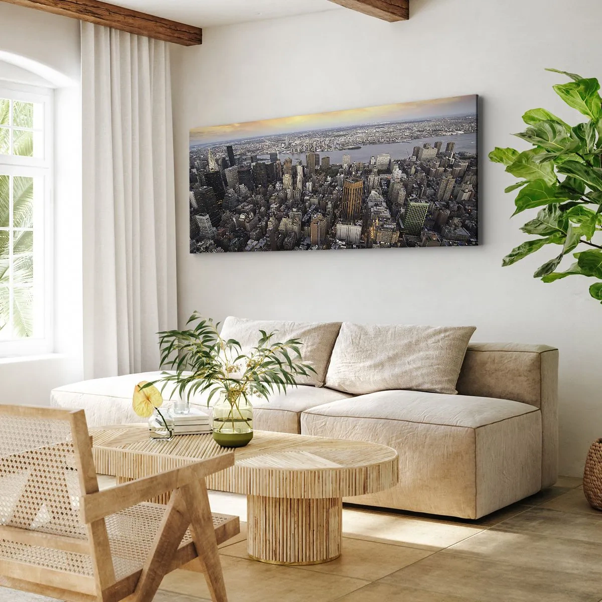 Tablou pe pânză - Inima care bate în timpul nostru - 100x40 cm