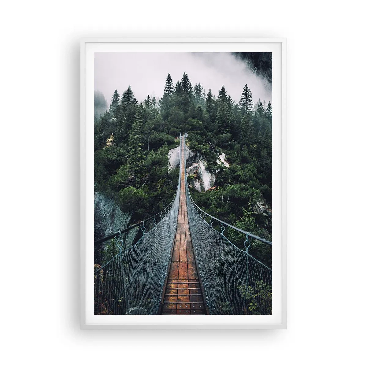 Poster în ramă albă - Numai pentru vulturi - 70x100 cm