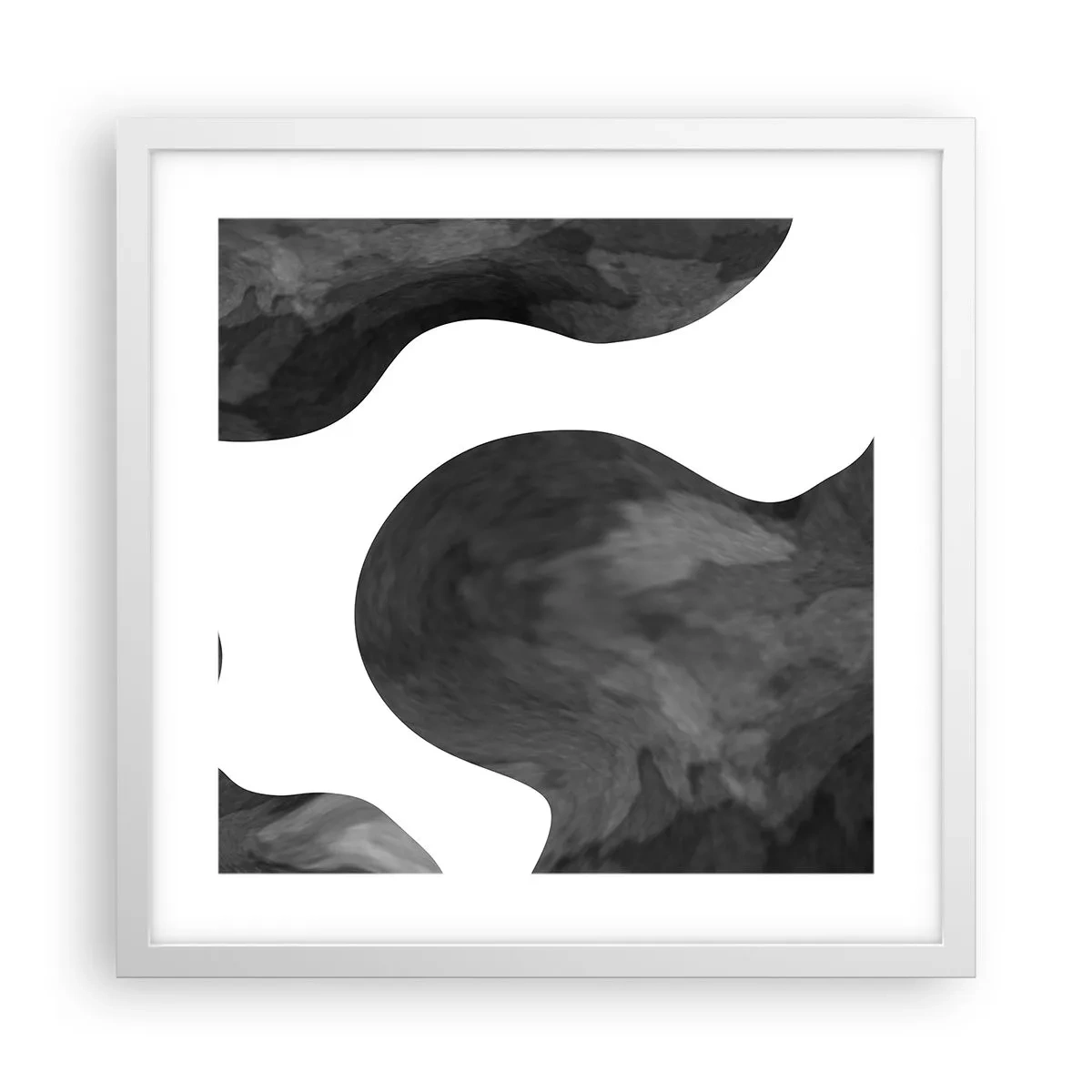 Poster în ramă albă - Calea Lactee - 40x40 cm