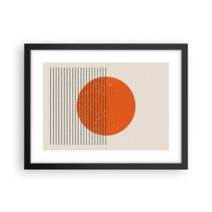 Poster în ramă neagră - Întotdeauna soarele - 40x30 cm