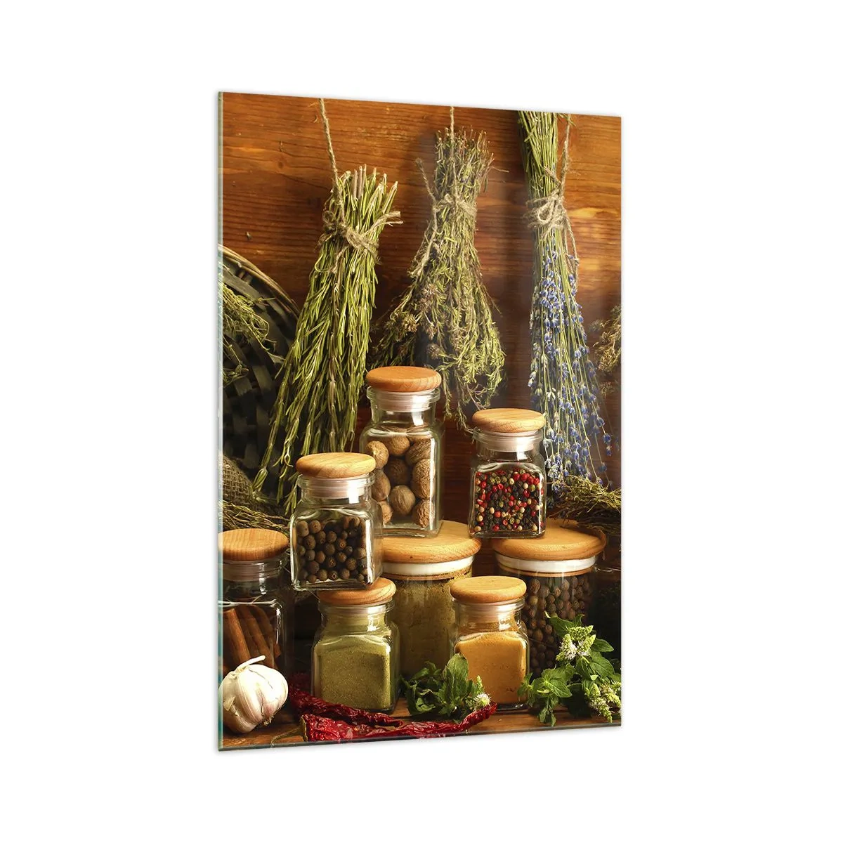 Tablou pe sticlă - Vrăjitorie de bucătărie - 70x100 cm