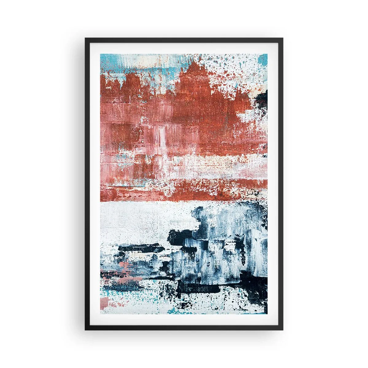 Poster în ramă neagră - Jumi-juma abstract - 61x91 cm