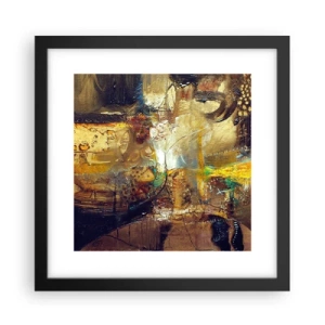 Poster în ramă neagră - Rece, călduț, fierbinte - 30x30 cm