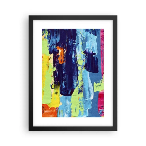 Poster în ramă neagră - Viața este frumoasă! - 30x40 cm