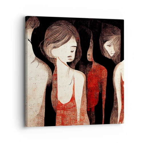 Tablou pe pânză - Madonele întunericului - 30x30 cm