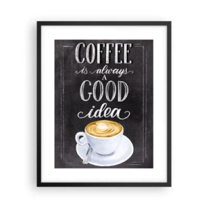 Poster în ramă neagră - Of course! - 40x50 cm
