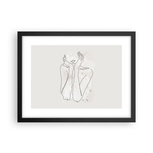 Poster în ramă neagră - Un moment pentru vis - 40x30 cm