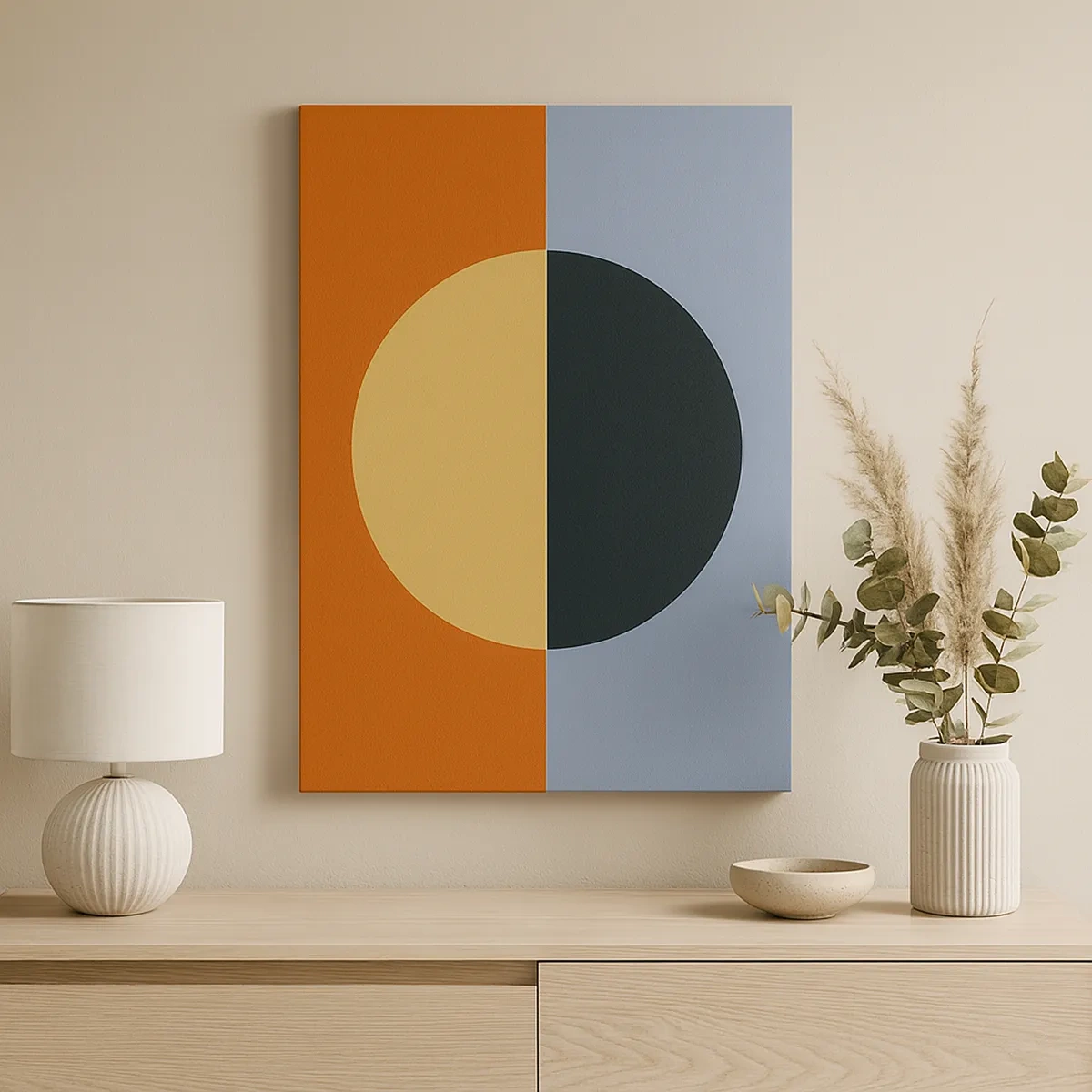 Tablou pe pânză - O compoziție de căldură și răcoare - 50x70 cm