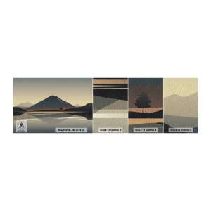 Mostră de Tapet Standard Eco - În oglindă - Aisberg, Bucată, Peisaj - 100x30 cm