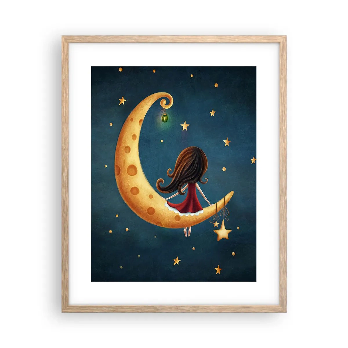 Poster în ramă de stejar deschis - A fost odată ca niciodată... - 40x50 cm