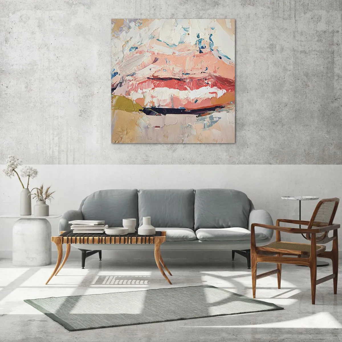 Tablou pe sticlă - Trezește simțurile - 70x70 cm