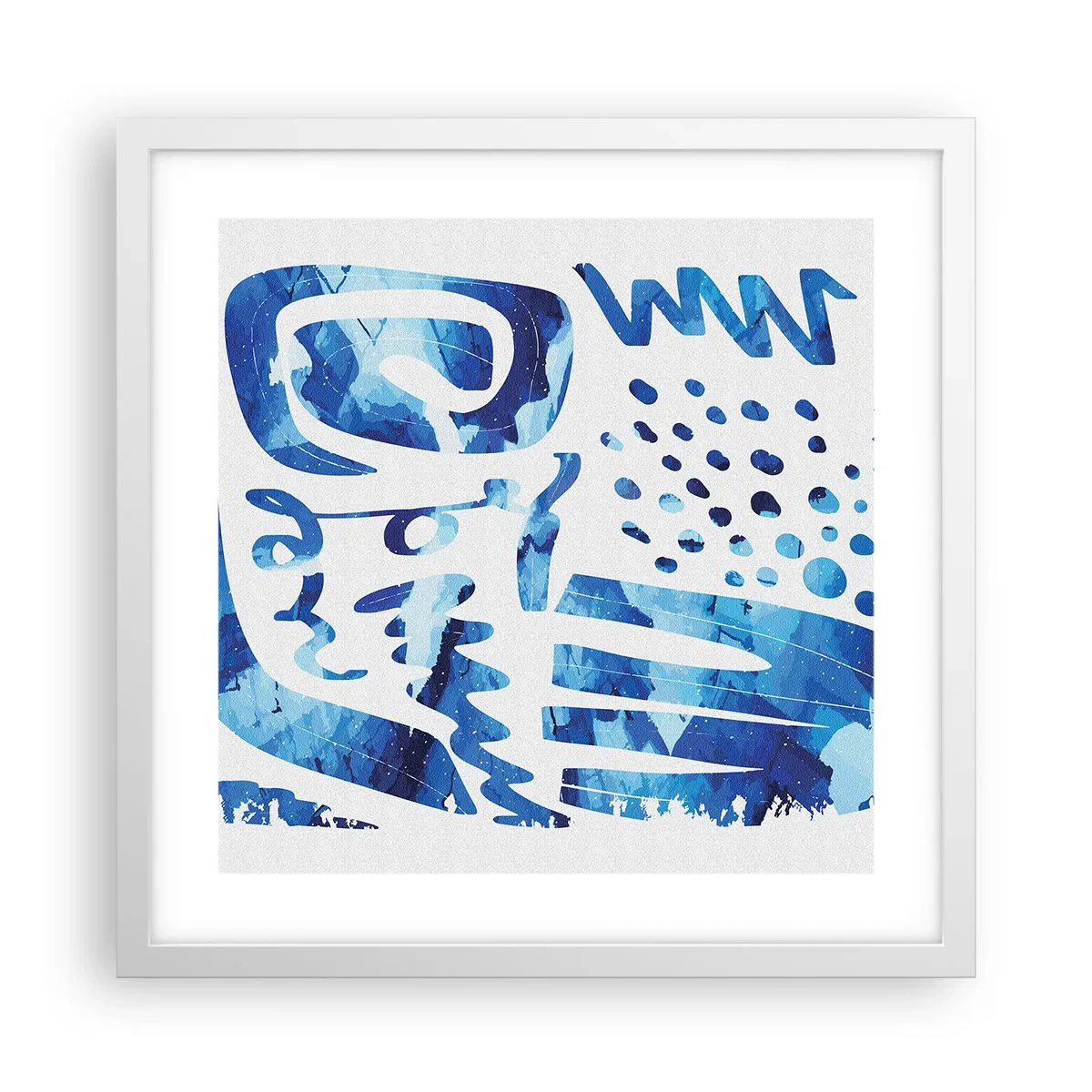 Poster în ramă albă - Înapoi la rădăcini - 40x40 cm