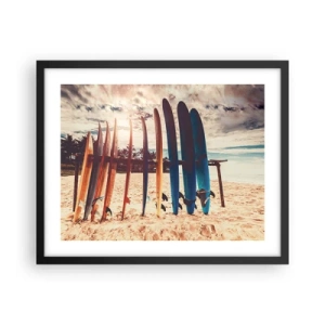 Poster în ramă neagră - Noapte bună, până mâine - 50x40 cm