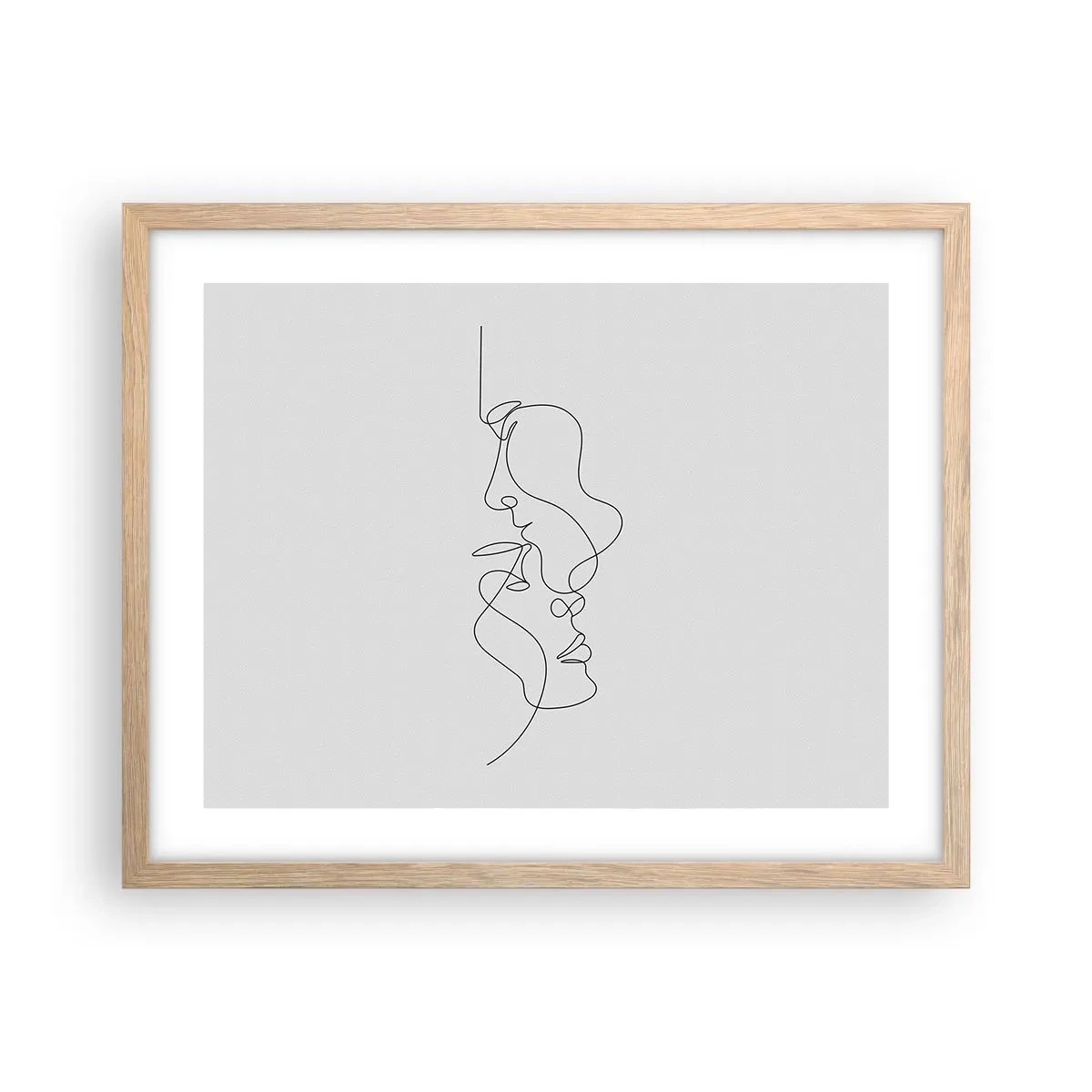 Poster în ramă de stejar deschis - Dorință vorace - 50x40 cm
