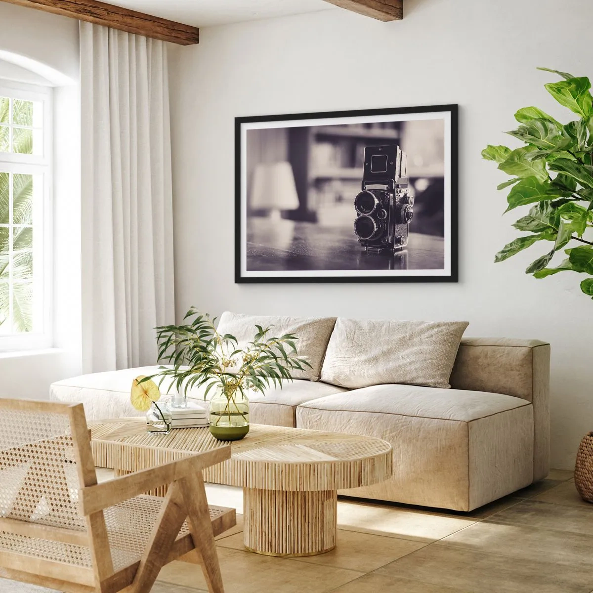 Poster în ramă neagră - Magia fotografiei vechi - 70x50 cm
