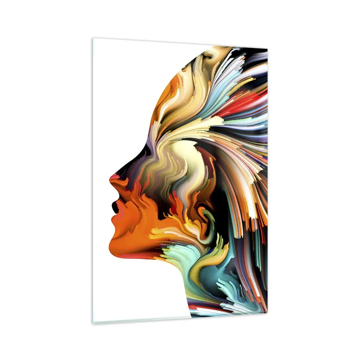 Tablou pe sticlă - O explozie de imaginație - 80x120 cm