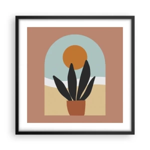 Poster în ramă neagră - Bucurii mici - 50x50 cm