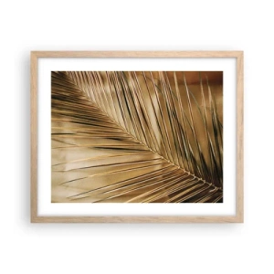 Poster în ramă de stejar deschis - Colonadă naturală - 50x40 cm