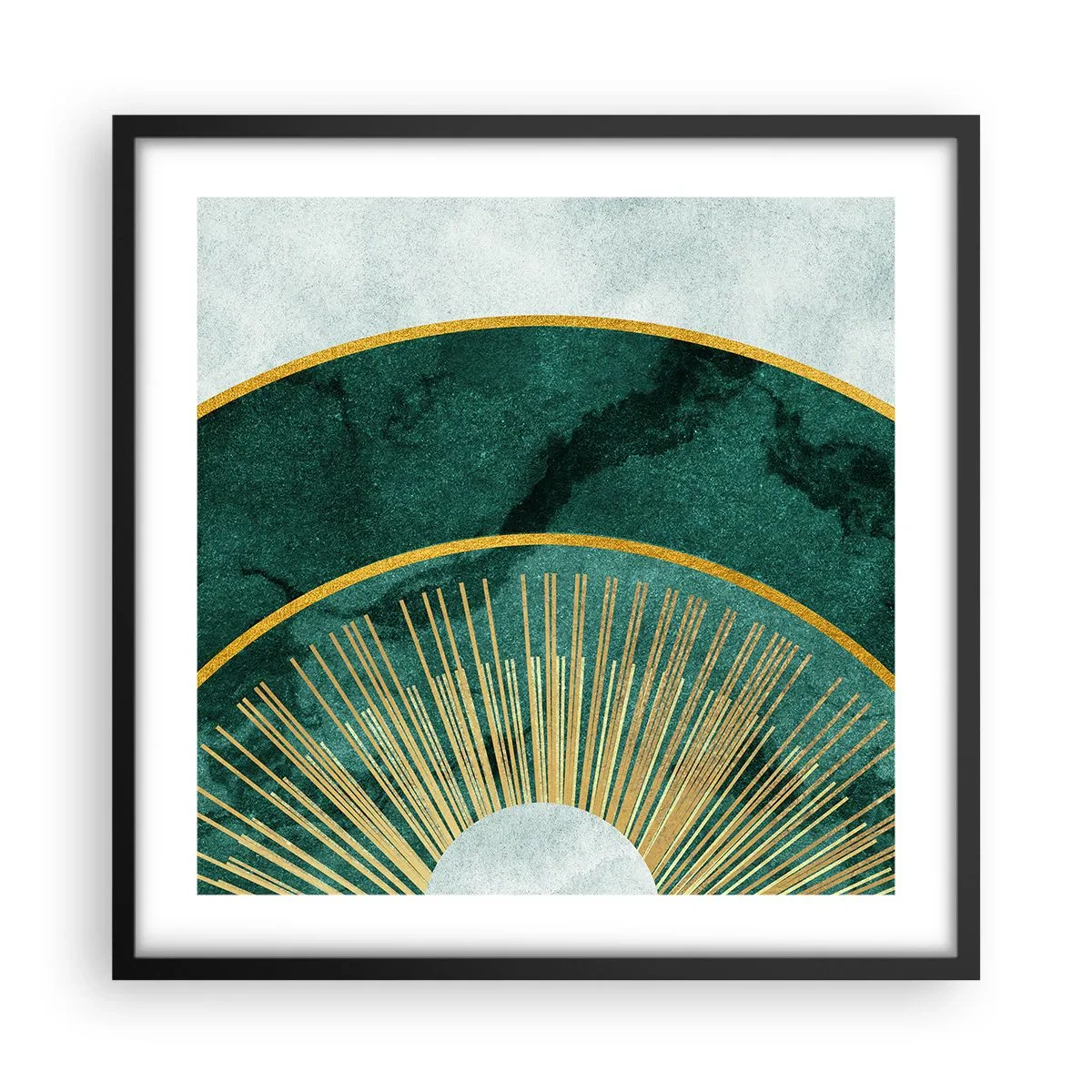 Poster în ramă neagră - Un alt sistem solar - 50x50 cm