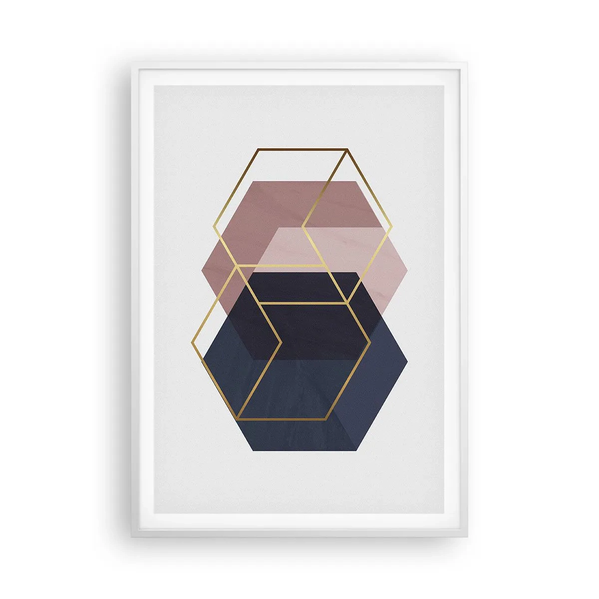 Poster în ramă albă - Puterea simplității - 70x100 cm