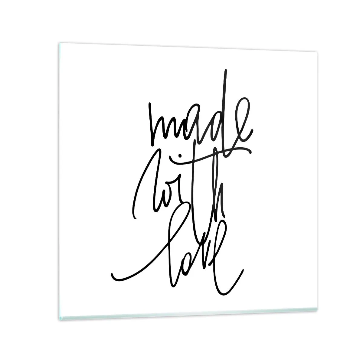 Tablou pe sticlă - Cel mai bun brand - 50x50 cm