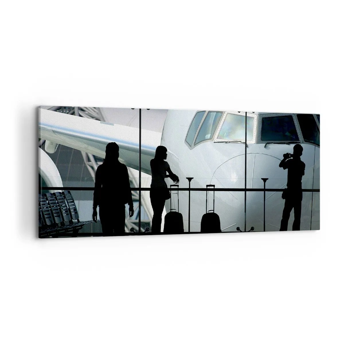 Tablou pe pânză - Vis a vis la aeroport - 120x50 cm